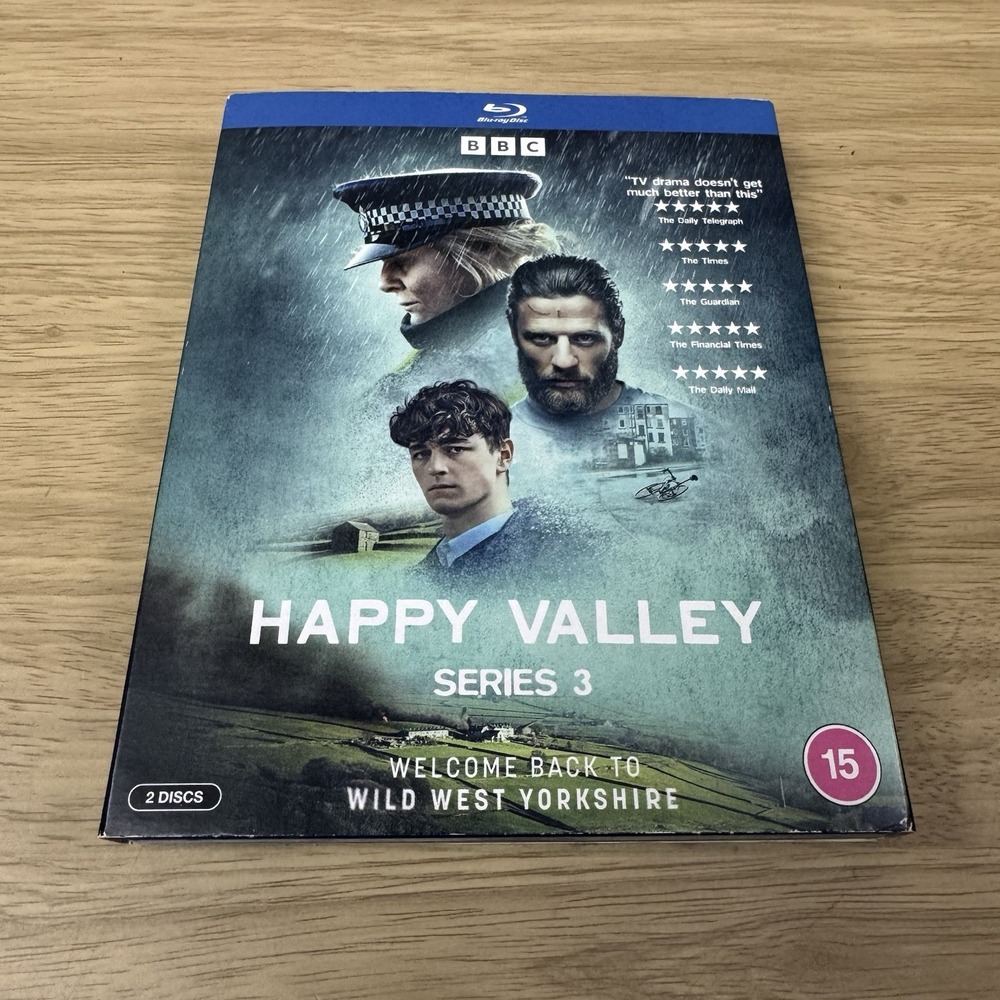 Happy Valley: Complete Third Series Blu-Ray DVD Sarah Lancashire UK